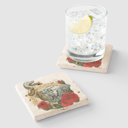 Dessous-de-verre En Pierre "ironie " (Côté)