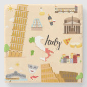 Dessous-de-verre En Pierre Italie - Collection de voyages (Devant)