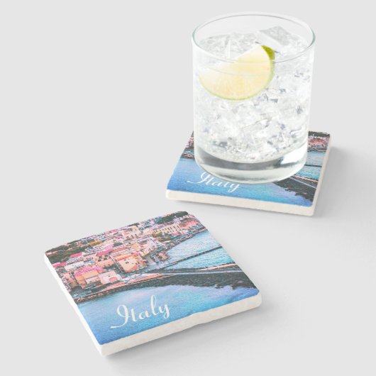 Dessous-de-verre En Pierre Italie Ischia Vieux-Nice Photo de voyage (Côté)