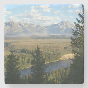Dessous-de-verre En Pierre Jackson Hole Mountains et River