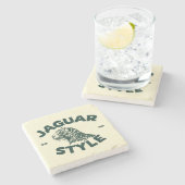 Dessous-de-verre En Pierre Jaguar Stone Coaster (Côté)