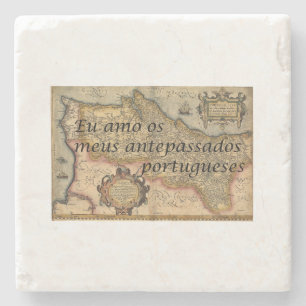 Dessous-de-verre En Pierre J'Aime Mes Ancêtres Portugais Dessous de verre p