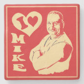 Dessous-de-verre En Pierre "J'aime Mike" Coster (Devant)