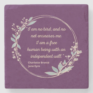 Dessous-de-verre En Pierre Jane Eyre Citation II - Style mignon