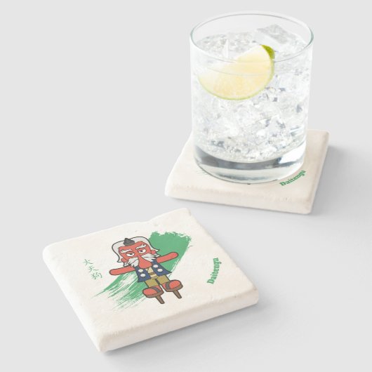 Dessous-de-verre En Pierre Japon Grand Tengu Yokai (Côté)