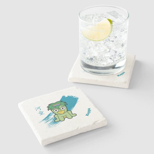 Dessous-de-verre En Pierre Japonais Kappa Yokai (Côté)