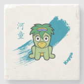 Dessous-de-verre En Pierre Japonais Kappa Yokai (Devant)