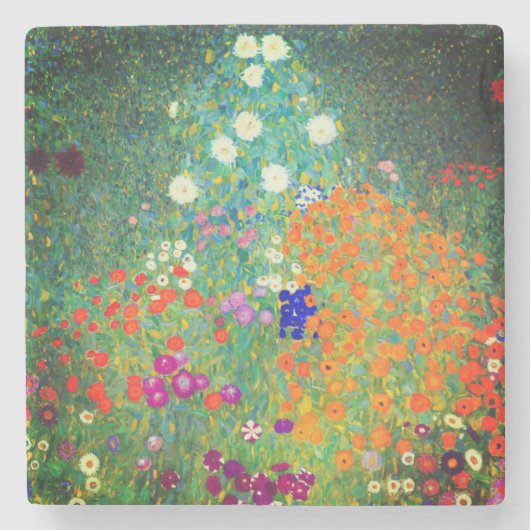 Dessous-de-verre En Pierre Jardin aux fleurs Gustav Klimt (Devant)