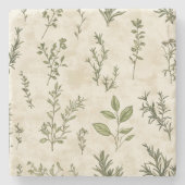 Dessous-de-verre En Pierre Jardin aux herbes rustiques (Devant)