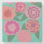 Dessous-de-verre En Pierre Jardin Dahlia (Devant)