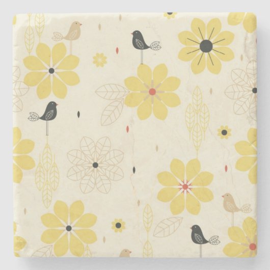 Dessous-de-verre En Pierre Jardin d'oiseau (Devant)