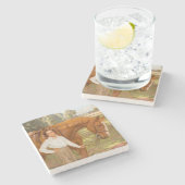 Dessous-de-verre En Pierre Jasmine le Cheval (par Algernon Talmage) (Côté)