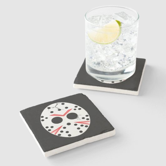 Dessous-de-verre En Pierre Jason Vendredi le 13 (Côté)