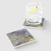 Dessous-de-verre En Pierre Jasper violet (Côté)
