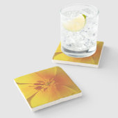 Dessous-de-verre En Pierre jaune d'automne (Côté)