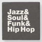 Dessous-de-verre En Pierre Jazz et âme et trouille et hip hop (Devant)