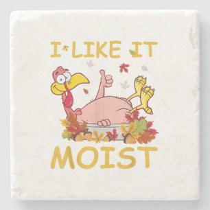 Dessous-de-verre En Pierre Je L'Aime Moist Funny Turquie Dîner Thanksgiv