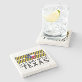 Dessous-de-verre En Pierre Je Me Trouve Avec Le Texas (Côté)