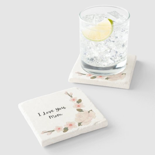 Dessous-de-verre En Pierre Je T'Aime, Maman (Côté)