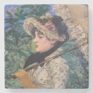 Dessous-de-verre En Pierre Jeanne (Printemps) Par Édouard Manet