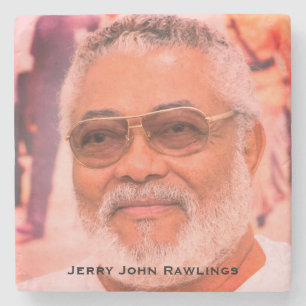 Dessous-de-verre En Pierre Jerry Rawlings, J.J. Rawlings, Président du Ghana
