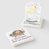 Dessous-de-verre En Pierre Jésus (Côté)