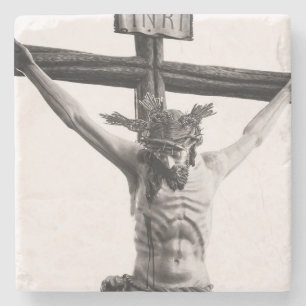 DESSOUS-DE-VERRE EN PIERRE JESUS CHRIST