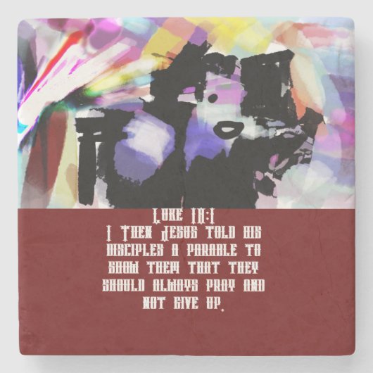 Dessous-de-verre En Pierre Jésus est ami (Devant)