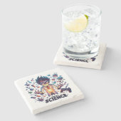 Dessous-de-verre En Pierre Jeu de concoction chimique activé, thème Science (Côté)