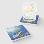 Dessous-de-verre En Pierre Jeu sous-marin (Sirène) (Côté)