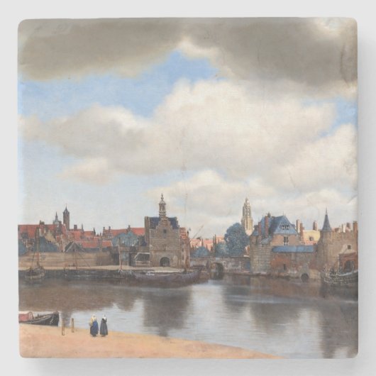 Dessous-de-verre En Pierre Johannes Vermeer - Vue de Delft (Devant)