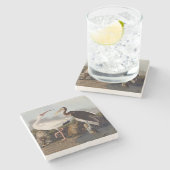 Dessous-de-verre En Pierre John James Audubon White Ibis Bird Print Classic (Côté)