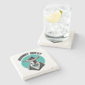 Dessous-de-verre En Pierre Johnny Quest (Côté)