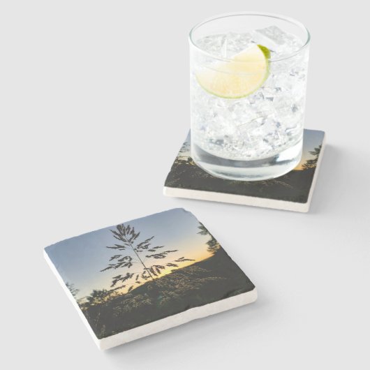 Dessous-de-verre En Pierre Johnson Grass (Côté)