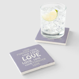 DESSOUS-DE-VERRE EN PIERRE JOLI AMOUR VALENTIN, ANNIVERSAIRE, CADEAU DESSOUS