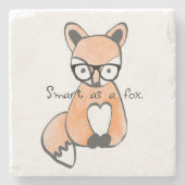 Dessous-de-verre En Pierre Joli Smart Fox (Devant)