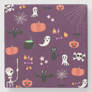 Dessous-de-verre En Pierre Jolie Halloween Art Creepy