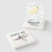 Dessous-de-verre En Pierre Jolie Joe Funny Biden Chemise Sloppy Joe Biden Fun (Côté)