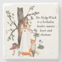 Jote Vintage Hedge sorcière Citation positive Fox