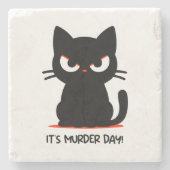 Dessous-de-verre En Pierre Jour du meurtre (Devant)