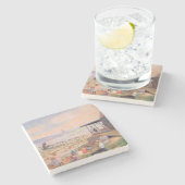 Dessous-de-verre En Pierre Jour ensoleillé à la plage (Côté)