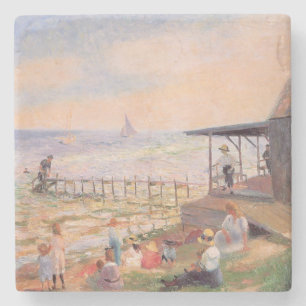 Dessous-de-verre En Pierre Jour ensoleillé à la plage