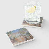 Dessous-de-verre En Pierre Jours d'automne (Côté)