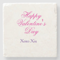 Joyeuse Saint-Valentin rose violet xoxo amour nom