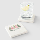 Dessous-de-verre En Pierre Joyeux Noël cadeau de Noël (Côté)