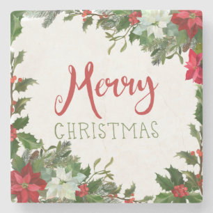 Dessous-de-verre En Pierre Joyeux Noël de verdure