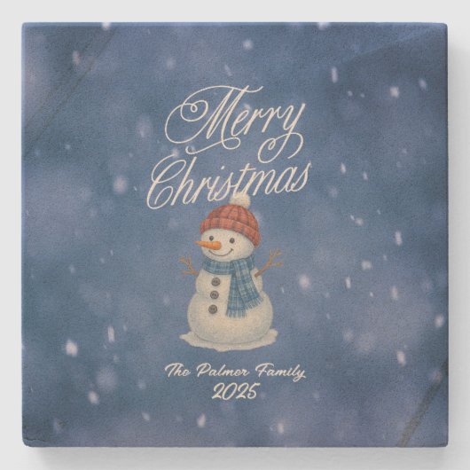 Dessous-de-verre En Pierre Joyeux Noël Whimsman (Devant)