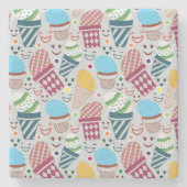 Dessous-de-verre En Pierre Joyeux Pâques (Devant)