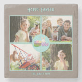 Dessous-de-verre En Pierre Joyeux voeux de Pâques (Devant)