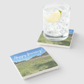 Dessous-de-verre En Pierre Joyeux voyage ! (Côté)